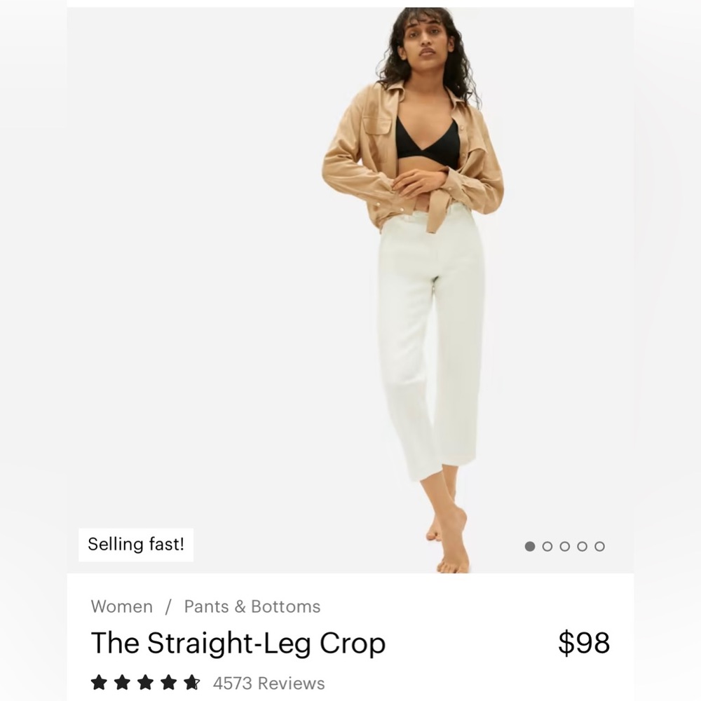 Everlane straight leg crop